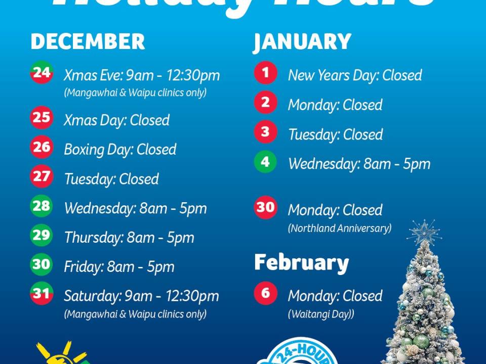 Our Christmas Hours