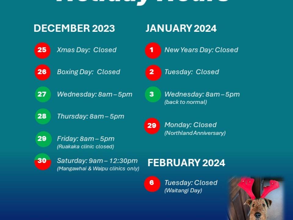 Our Christmas Hours 2023